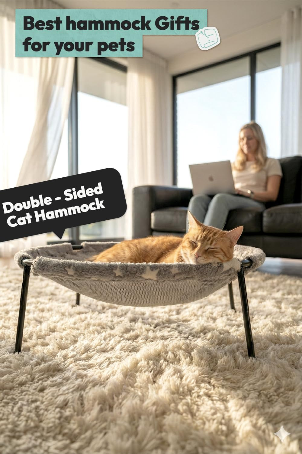 elevated-cat-bed-glow-in-the-dark-fabric-cat-hammock-bed-for-large-indoor-cats-machine-washable-breathable-cover-tool-free-easy-assembly-up-to-66lbs-gray-l