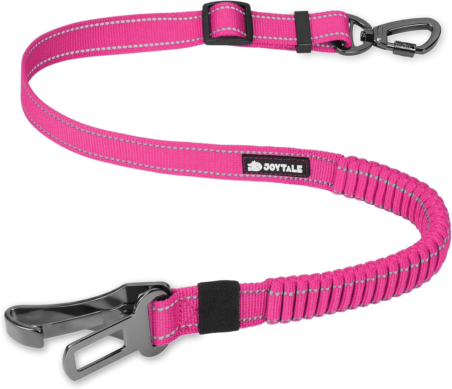 joytale-3-in-1-bungee-dog-seat-belt-for-car-medium-and-large-dogs-black-seatbelt-buckle-latch-cargo-hook-shock-absorbing-360-swivel-slide-to-lock-zinc-buckle-for-distraction-free-driving