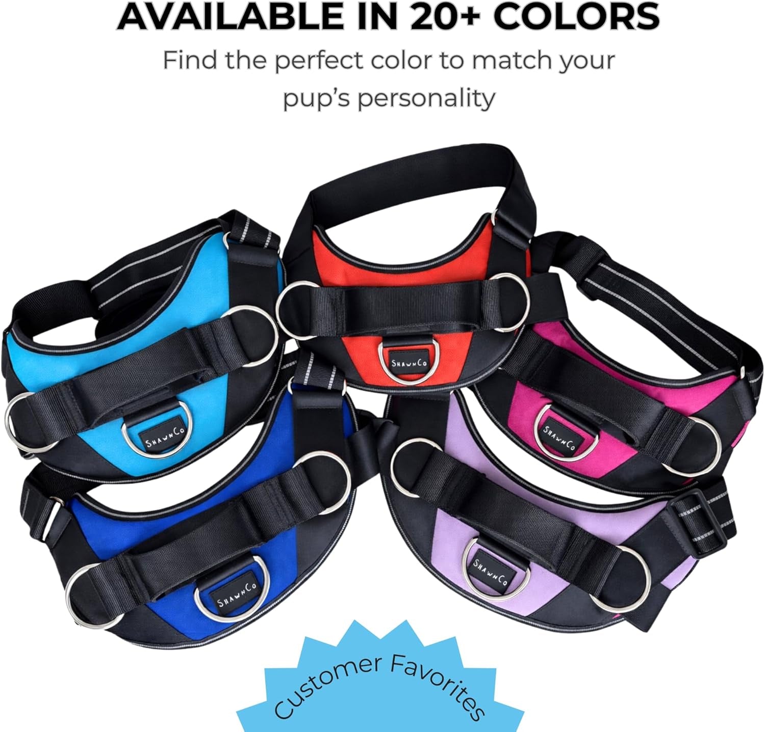 shawnco-essential-dog-harness-no-pull-pet-vest-with-3-leash-clips-no-choke-reflective-adjustable-and-padded-for-easy-walking-and-training-for-small-medium-and-large-dogs-oceanic-blue-s