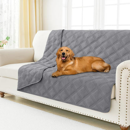 Smiry Waterproof Dog Bed Cover Blanket, Reversible Pet Blanket | Soft Reversible, Washable Leakproof Cats Dogs Couch Cover for Sofa, Couch, Furniture (30X70 Inch)74
