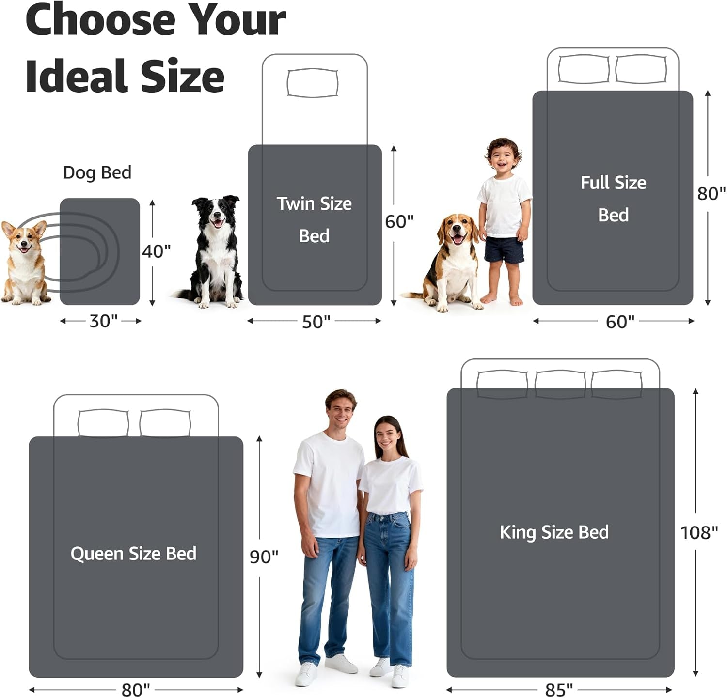 loobani-waterproof-blanket-for-bed-soft-flannel-twin-bed-blanket-60-x-80-dog-pet-blankets-for-large-dogs-reversible-spill-proof-throw-for-couch-cover-movie-time-camping-travel-noise-free-grey