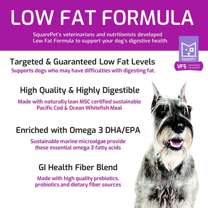 Squarepet Veterinarian Formulated Solutions Low Fat Content Lean Whitefish, Highly Digestible, Dry Dog Food 4.4Lbs3