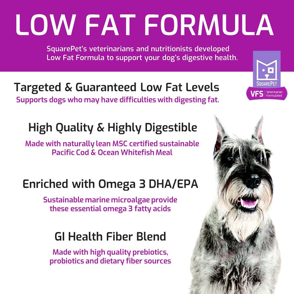 Squarepet Veterinarian Formulated Solutions Low Fat Content Lean Whitefish, Highly Digestible, Dry Dog Food 4.4Lbs3