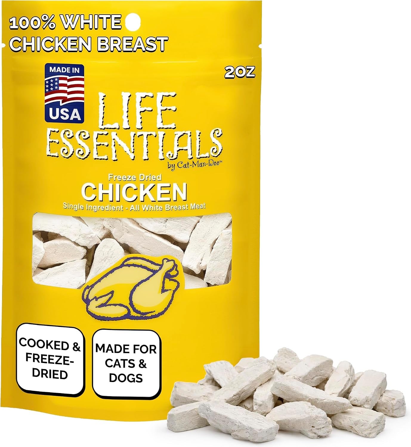 life-essentials-by-cat-man-doo-chicken-5oz-bag-freeze-dried-chicken-cat-dog-treats-healthy-single-ingredient-training-treats-high-protein