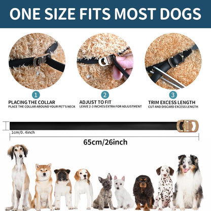 VICSOM Flea Collar for Dogs, Flea and Tick Prevention for Dogs, 4 Pack | 32 Months Flea and Tick Treatmen for Puppies and Small, Medium, Large Dogs, Waterproof Adjustable Collars, Unscented, Black4