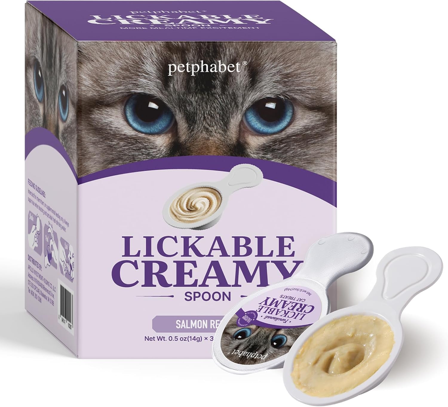 petphabet-lickable-cat-treats-spoon-3-flavors-variety-pack-36-count-creamy-puree-kitten-treat-functional-wet-paste-skin-coat-support-hairball-relief-urinary-health-grain-free-with-taurine
