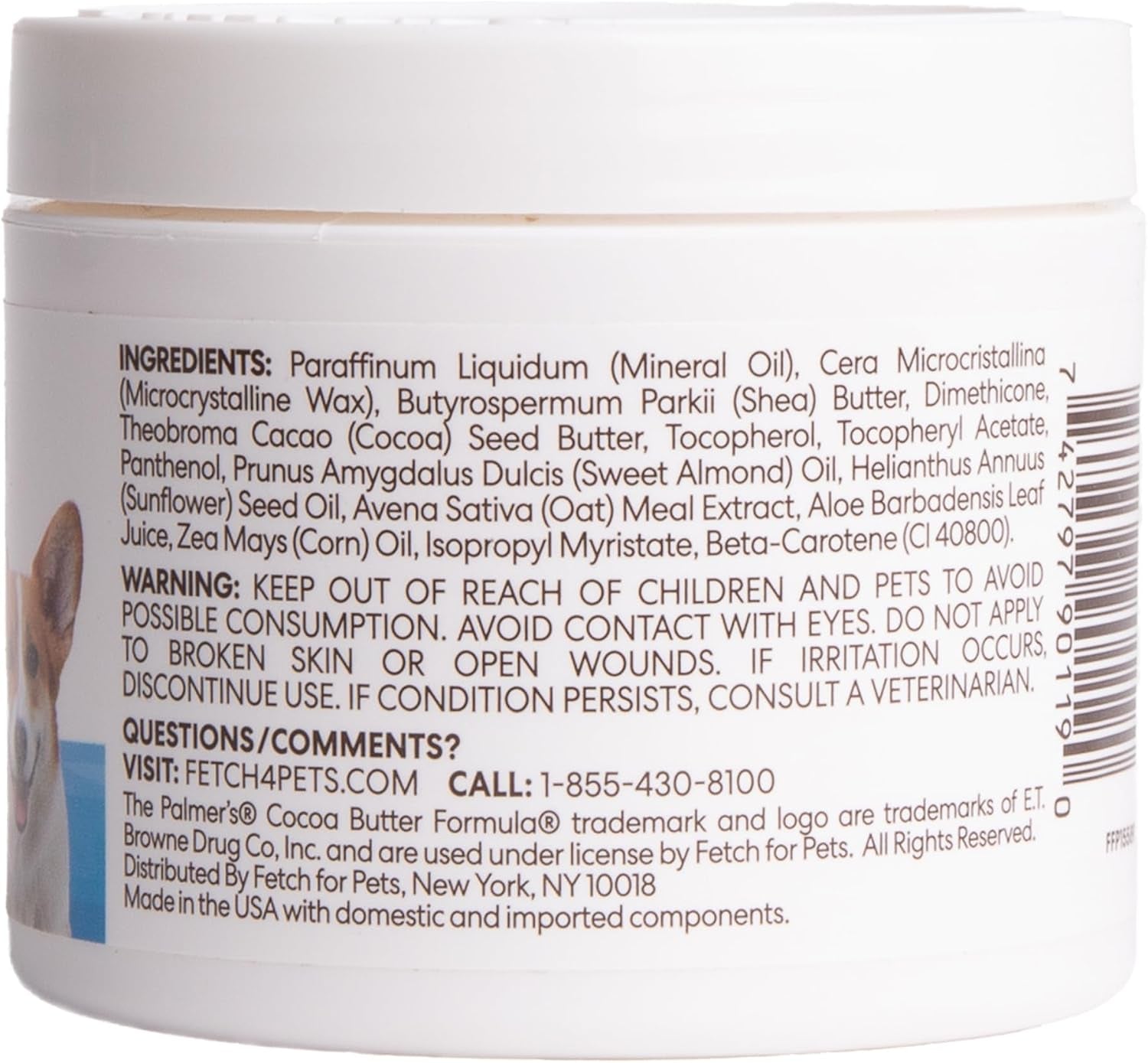 palmers-for-pets-cocoa-butter-paw-pad-and-nose-balm-for-dogs-3-5-oz-fragrance-free-plant-based-balm-with-vitamin-e-soothes-dry-cracked-paws-and-noses-between-walks