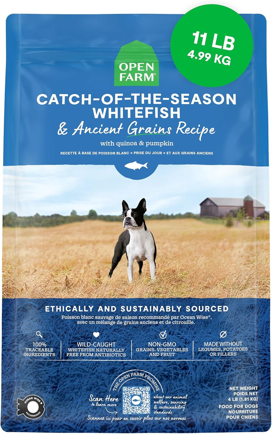 open-farm-ancient-grains-dry-dog-food-wild-caught-salmon-kibble-22lb-bag-all-life-stages-all-breed-sizes-protein-rich-nutrient-dense-100-traceable-ingredients-non-gmo-fruits-veggies