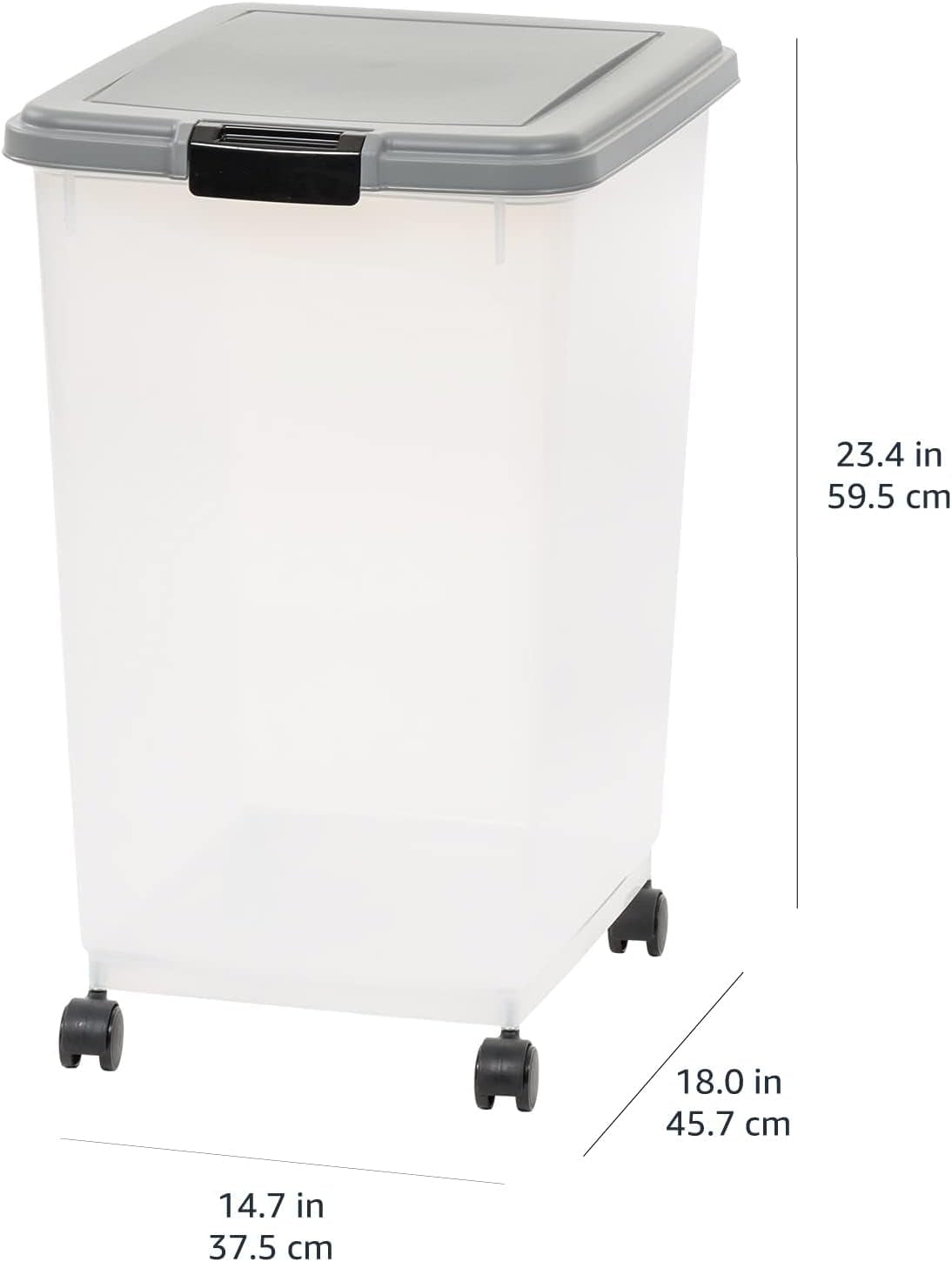 amazon-basics-airtight-pet-food-storage-container-with-scoop-bpa-free-removable-wheels-69-qt-gray