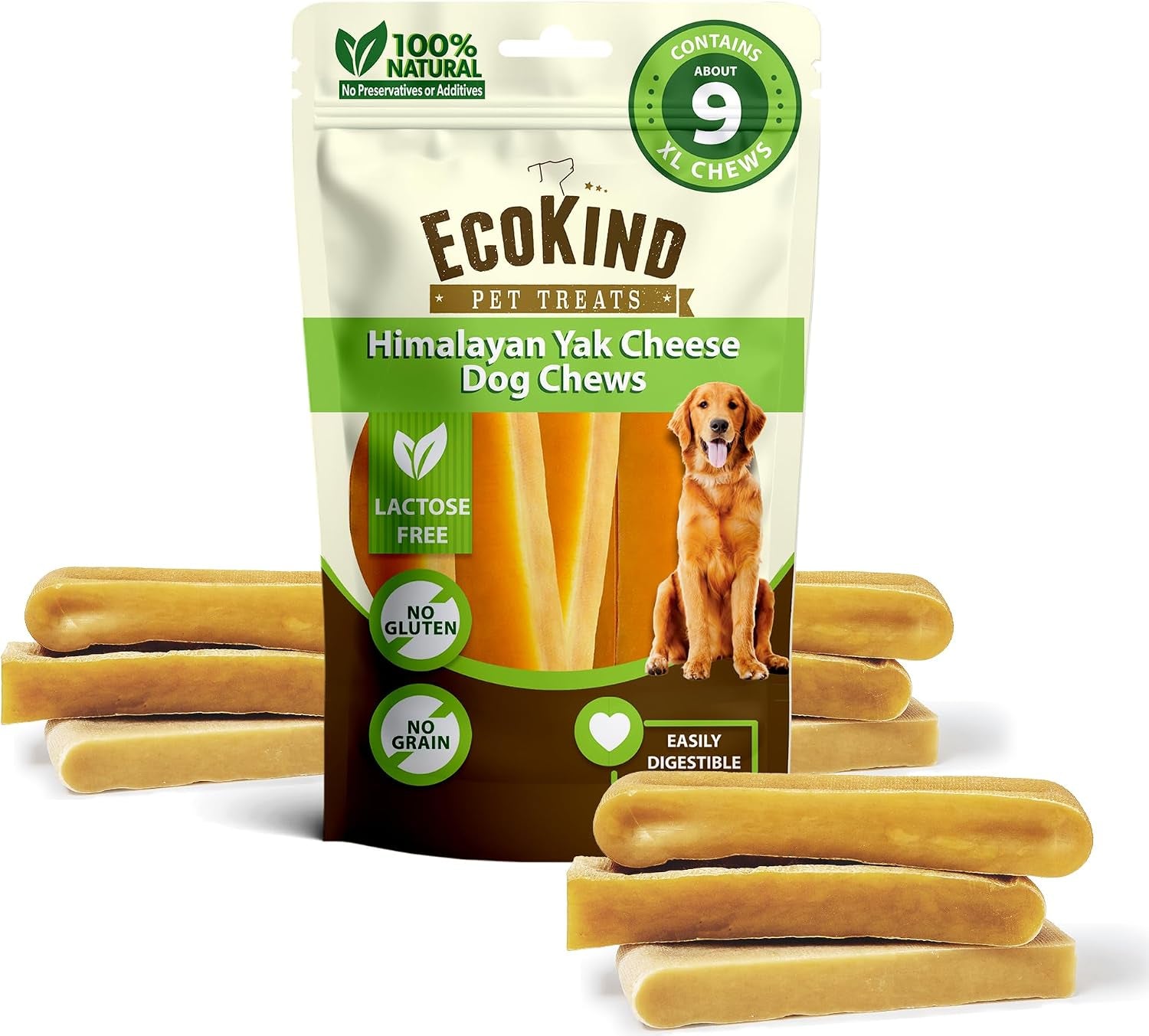 ecokind-yak-cheese-himalayan-dog-chews-yak-chews-for-large-dogs-4-5-bones-1-lb-long-lasting-for-aggressive-chewers-only-3-ingredient-natural-high-protein-dental-dog-treats-no-additives-or-lactose