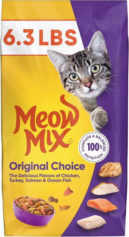 Meow Mix Original Choice Dry Cat Food, 6.3 Pound Bag1