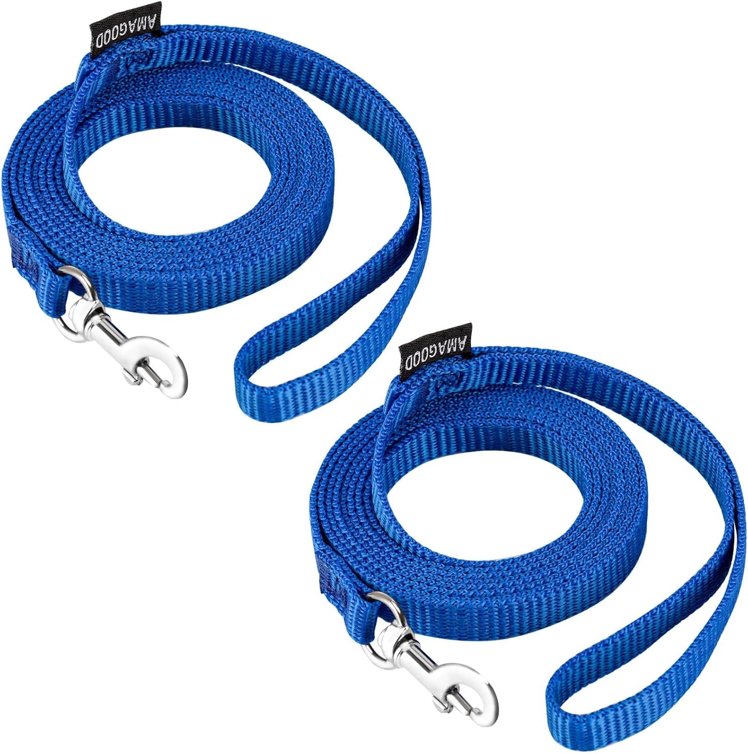 amagood-6-ft-puppy-leash-strong-traditional-style-with-easy-to-use-collar-hook-great-for-small-medium-and-large-dogs-5-8in-x-6-ft-purple