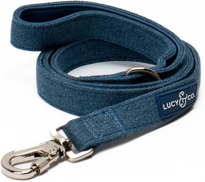 Lucy & Co. Cheery Cherries - Designer Dog Leash for Small to Large Dogs - Padded Handle for Comfort - Large, Red Gingham Cherries - 5 Foot4