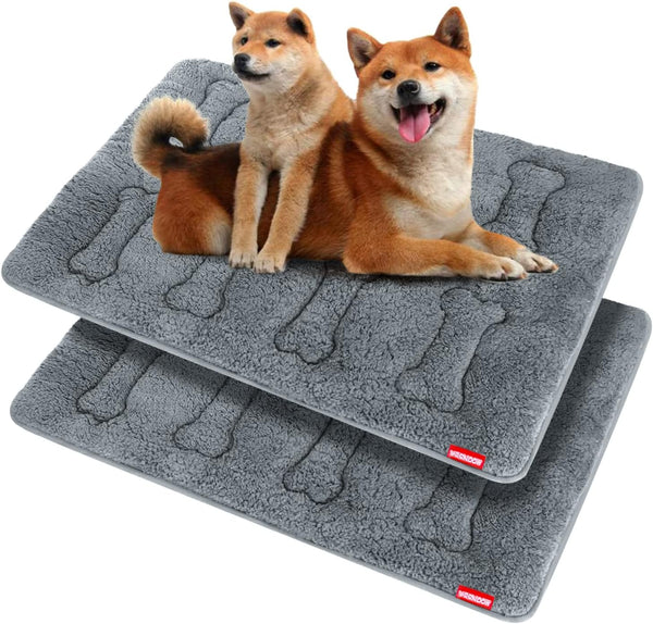 Dog Bed Crate Mat(36" X 23"), Soft Plush Dog Bed Pad Machine Washable Crate Pad, Dog Sleeping Mat with anti Slip Bottom | Machine Washable Crate Pad, Dog Sleeping Mat with anti Slip Bottom11