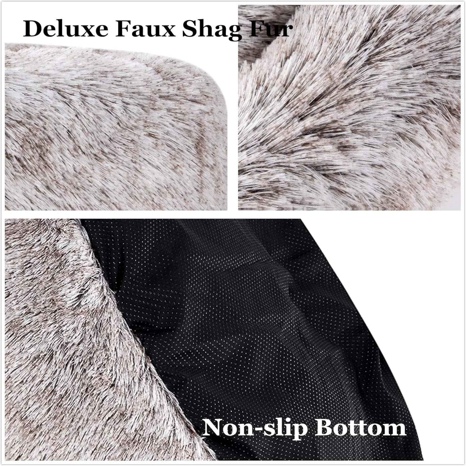 coohom-oval-calming-donut-cuddler-dog-bed-shag-faux-fur-cat-bed-washable-round-pillow-pet-bed30-36-43-for-medium-dogs-xl36x27x7-light-brown