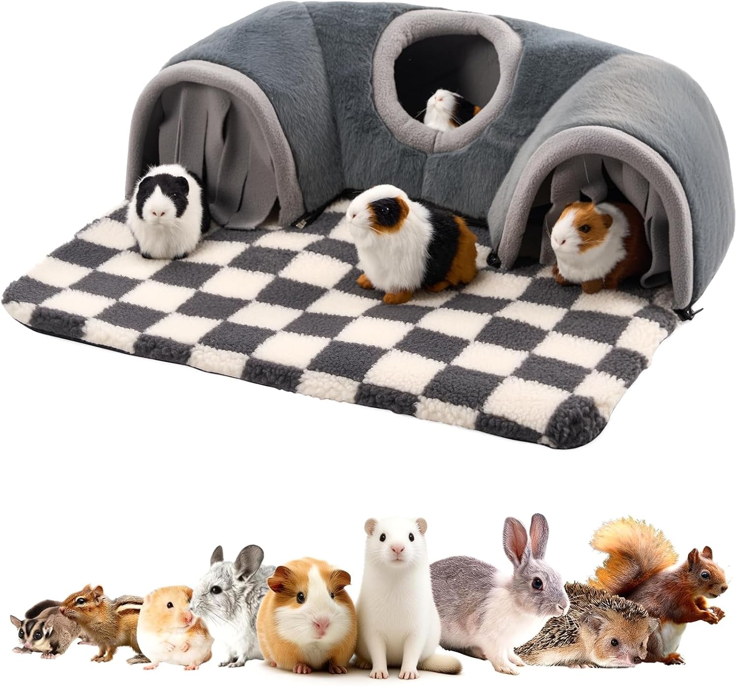 avont-guinea-pig-tunnel-small-animal-hideaway-tube-toy-cozy-plush-tunnel-for-guinea-pigs-and-small-pets-with-non-slip-bottom-and-2-in-1-design-in-medium-size-starry