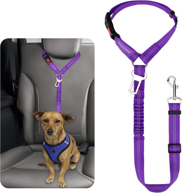Adjustable Pet Seat Belt Restraint for Dogs and Cats - Vehicle Headrest Safety Harness (1 Pack)26