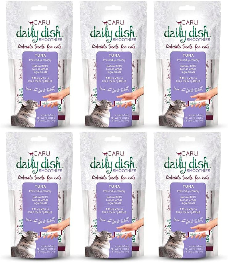 caru-daily-dish-tuna-flavored-cat-smoothies-0-5oz-tubes-4-pack