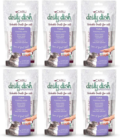 CARU - Daily Dish Tuna Flavored Cat Smoothies - 0.5Oz Tubes - 4 Pack14