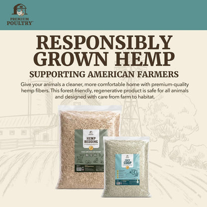 Cozy Coop, Siftable No Dust Hemp Bedding, 10Lb, Made in USA | Super Fine, Low Dust & Highly Absorbent, Reduces Coop Odor, Ideal for Deep Litter, Nesting Boxes & Brooders7