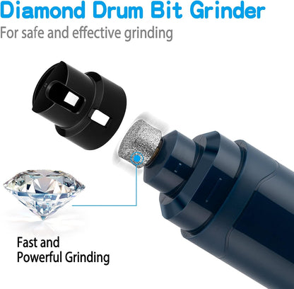 Casfuy Dog Nail Grinder Upgraded - Professional 2-Speed Whisper-Quiet Electric Pet Nail Trimmer Painless Paws Grooming & Smoothing for Small Medium Large Dogs & Cats (Dark Blue)2