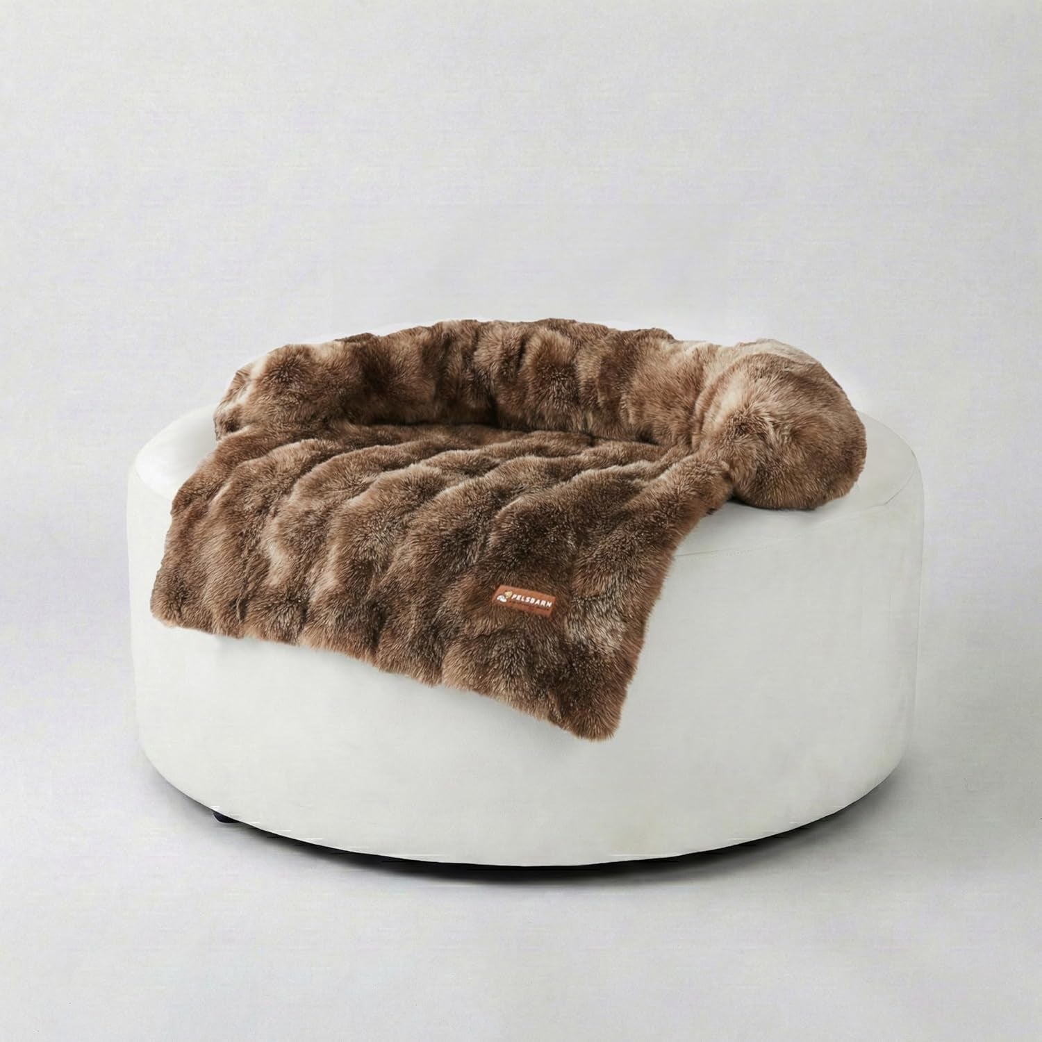 pelsbarn-dog-bed-for-couch-luxurious-sofa-bed-for-dogs-with-non-slip-oxford-bottom-faux-rabbit-fur-with-removable-cover-large-gray-33x33-in