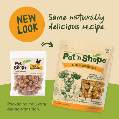 Pet 'N Shape Chik 'N Rice Dumbbells - Natural Dog Treats, Chicken, 1 Pound3