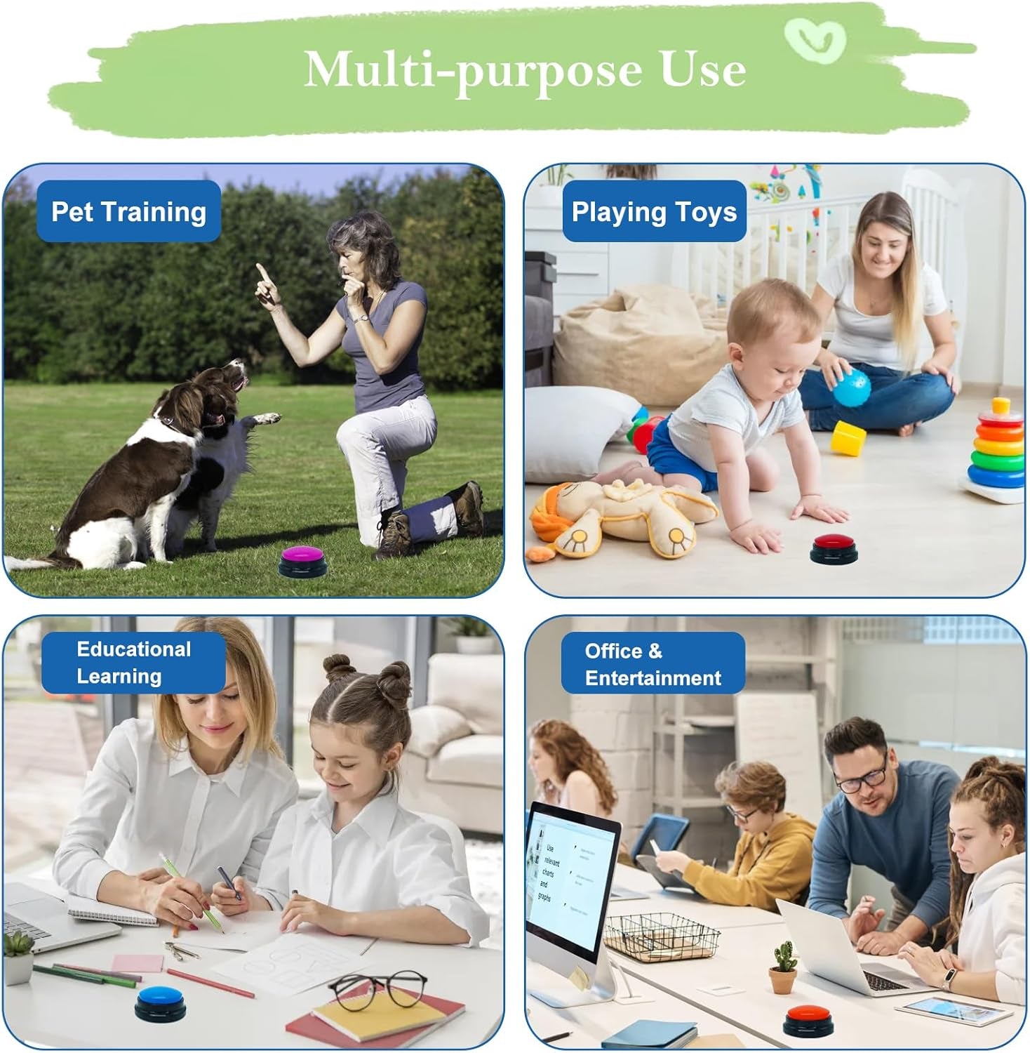 gelabur-set-of-4-dog-buttons-for-communication-voice-recordable-buttons-for-classroom-dog-training-talking-buttons-starter-set-pet-easy-speaking-buttons-tools