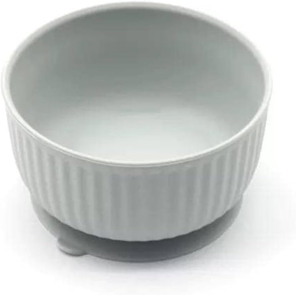 Cat Bowls with Suction Cup 13 Oz — Elevated Silicone Pet Dish with Non-Slip Bottom for Dry Food, Wet Food and Water (Light Grey)1