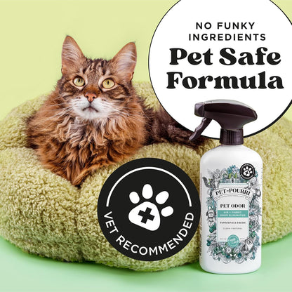 Pet-Pourri Pawsitively Fresh Pet Odor Deodorizer Spray, 16 Fl Oz, up to 800 Uses, Air + Fabric Odor Remover with Essential Oils & Plant Based Ingredients, Vet Recommended, Pineapple, Jasmine & Pear5