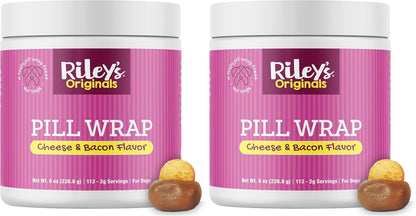 Riley'S Pill Wrap for Dogs - Cheese & Bacon Pill Paste for Dogs - 4.2Oz | Wrap Capsules & Tablets in a Tasty Pocket or Pouch to Mask the Taste – Flavored Treat Paste for Easy Medication Time15