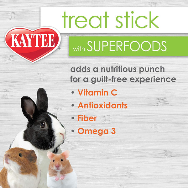Kaytee Small Animal Treat Stick with Superfoods, Strawberry & Flax Seed, 5.5 Oz4