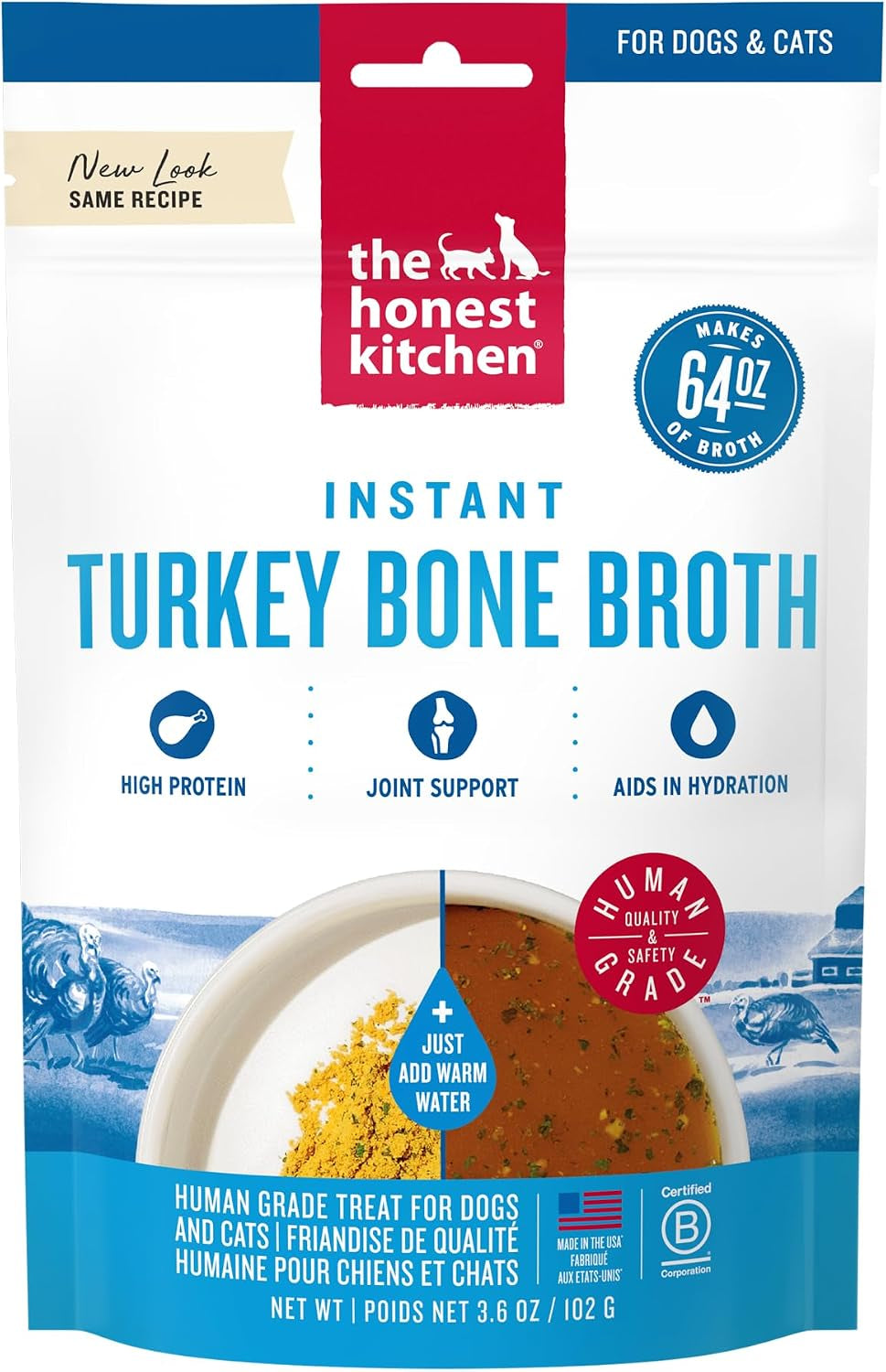 the-honest-kitchen-human-grade-daily-boosts-instant-beef-bone-broth-with-turmeric-for-dogs-3-6-ounces