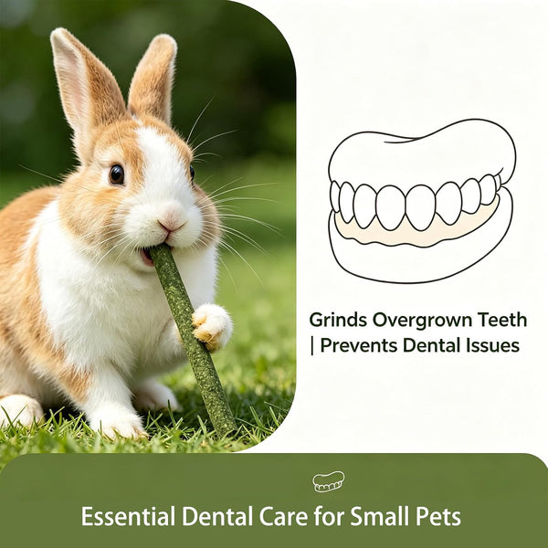 50Pcs Natural Timothy Hay Sticks, Rabbit Chew Toys Molar Teeth Grinding Sticks, Bunny Treats for Chinchillas, Guinea Pigs, Hamsters & Small Animals5