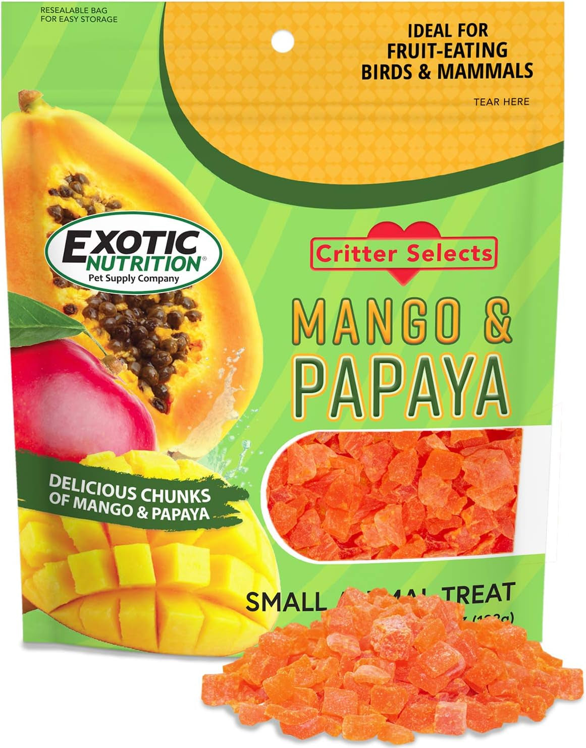 mango-papaya-treat-4-5-oz-healthy-treat-for-small-animals-sugar-gliders-rats-chinchillas-ferrets-parrots-hamsters-squirrels-hedgehogs-guinea-pigs-rabbits-other-small-animals