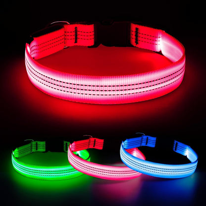 Light up Dog Collar for Small Dogs& Cats, Reflective LED Dog Collar Rechargeable Glowing Puppy Collar Safety Dog Lights for Night Walking (Royal Blue)14