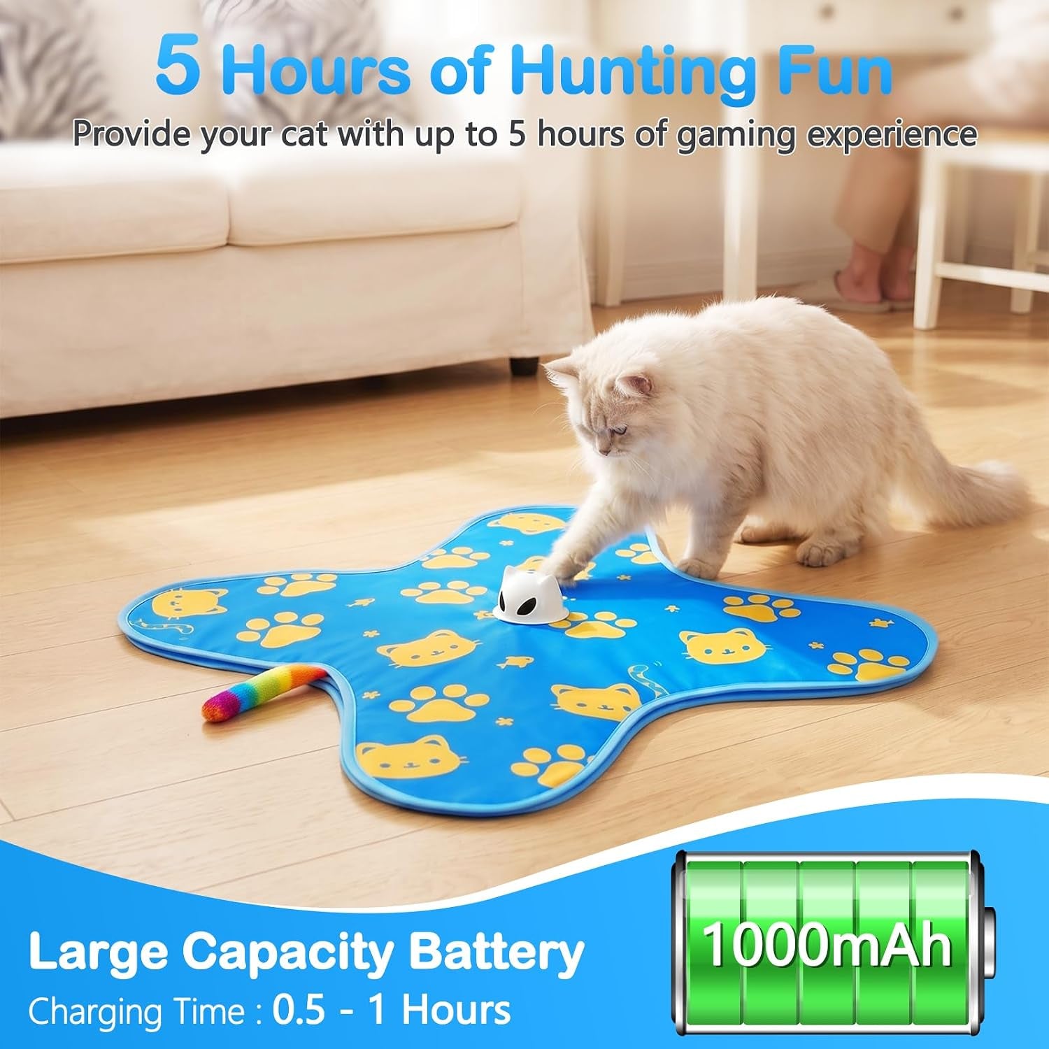 interactive-cat-toys-for-indoor-cats-rechargeable-hide-seek-toy-touch-activated-3-speed-modes-realistic-bird-chirps-10-min-auto-shutoff-hidden-feather-wand-for-bored-adult-cats-blue