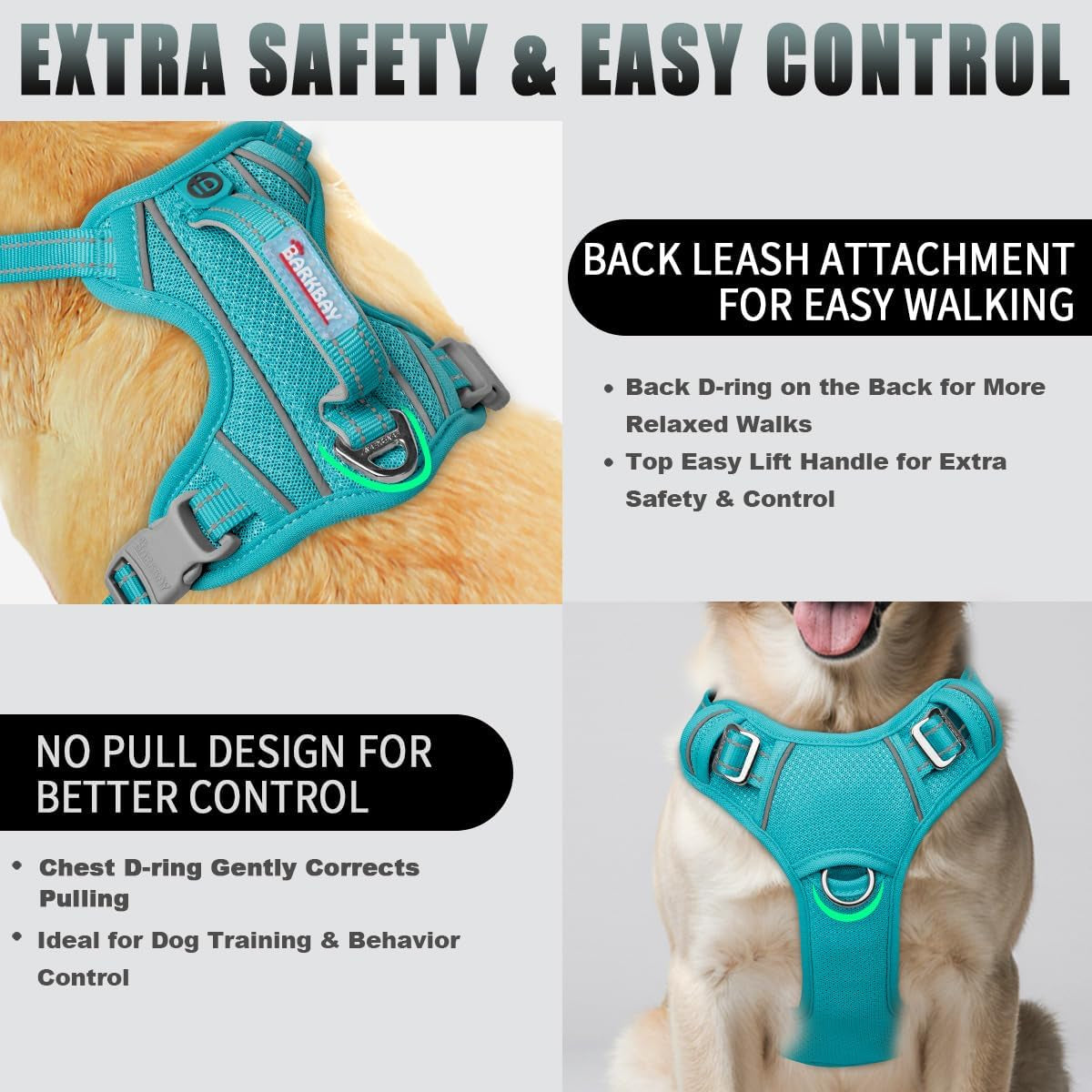 barkbay-no-pull-dog-harness-large-reflective-dog-harness-with-front-clip-and-easy-control-handle-for-walking-training-running-with-id-tag-pocketocean-blue-l
