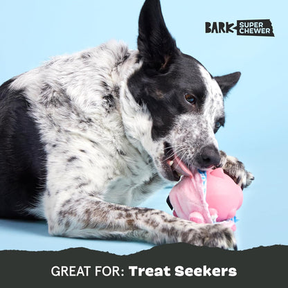 Barkbox Hambone Super Chewer Tough Dog Chew Toy - Toy for Large Dogs | for Aggressive Chewers, Plush Cover with Rubber Core - 2 Toys in 1 - Two Layer Treat Dispensing Dog5