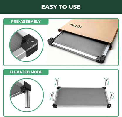 FXW Titannest Padded Chew-Proof Elevated Dog Bed for Large Dogs | Easy to Clean, Pre-Assembly Raised Cot, Indoor/Outdoor/Camping, 47 X 29 X 7.3In5