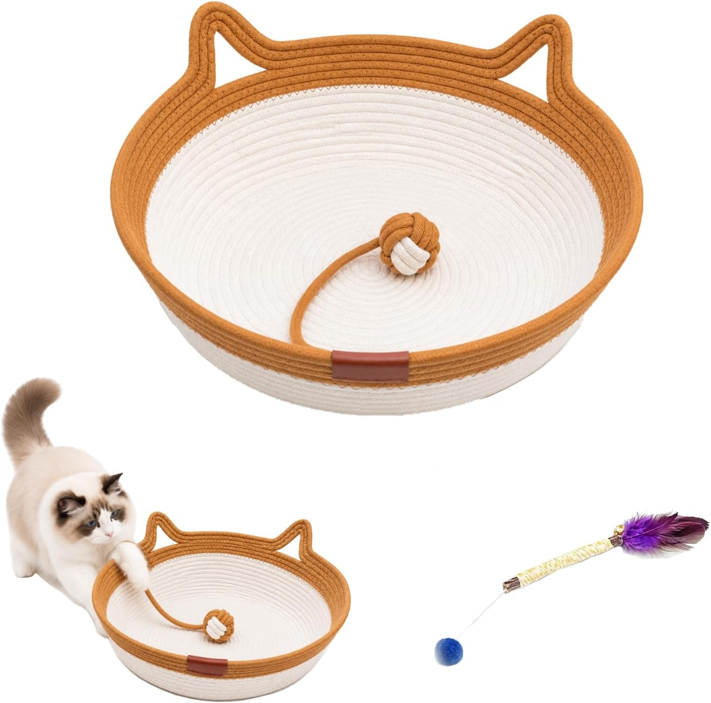 handwoven-cat-basket-bed-cotton-rope-round-cat-scratcher-bed-with-cats-ear-handles-breathable-boho-nesting-pet-bed-for-kittens-and-indoor-cats-color-d-small