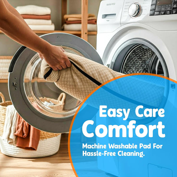 Denmate - the Only On-Bed Dog-Bed That Goes on Your Masterbed for Dogs That Love to Sleep with You. Helps Stabilize Nighttime Movement so You and Your Dog Sleep Better Together. Machine Washable.5