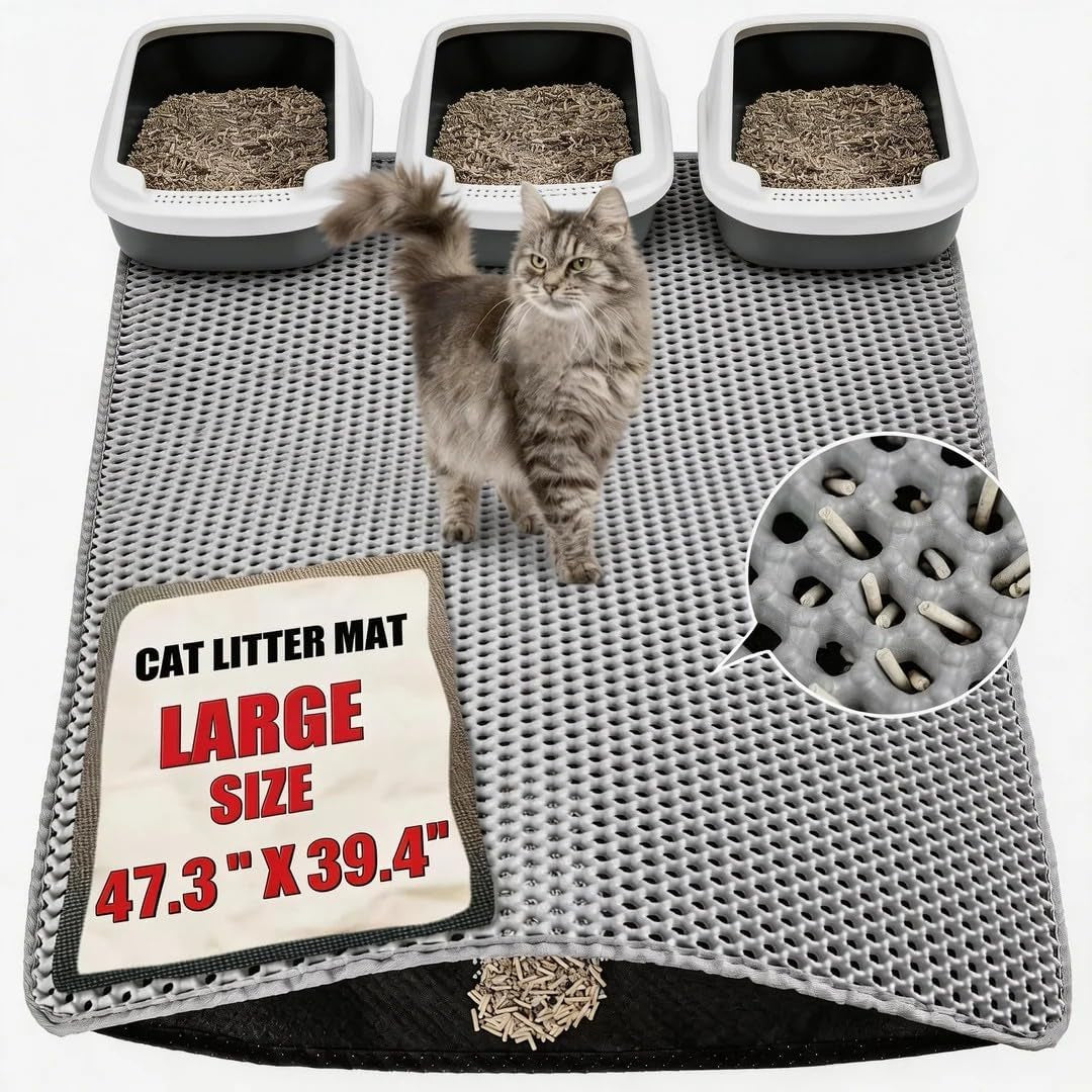 cat-litter-mat-xxl47-3-x-39-4-large-double-layer-non-toxic-easy-clean-durable-gray