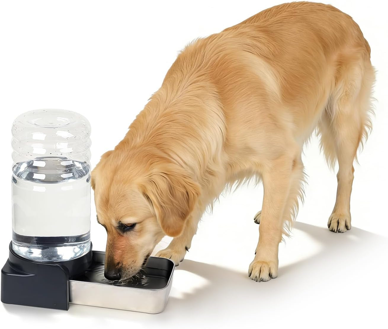 pakeway-1-1-gallon-gravity-water-dispenser-for-cats-and-small-dogs-automatic-pet-waterer-with-stainless-steel-bowl-transparent-tank-and-3-filters-4-1l