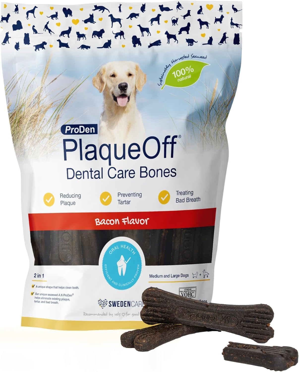 proden-plaqueoff-system-dental-care-bones-dog-teeth-cleaning-bones-for-oral-hygiene-medium-large-canine-formula-bacon-flavor-17-ozpackaging-may-vary-dog-teeth-cleaning-chews-for-fresher-breath-vohc-approved-dental-chews-to-reduce-plaque-tartar-medium-to-large-breeds