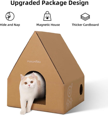 FUKUMARU Cat Wall Furniture Set, Transparent Capsule with 2 PCS Pedals | Kitten Walls Shelves, Premium Kitty Bed, for Sleeping, Playing, Climbing, Lounging, Holds up to 35 Lbs5