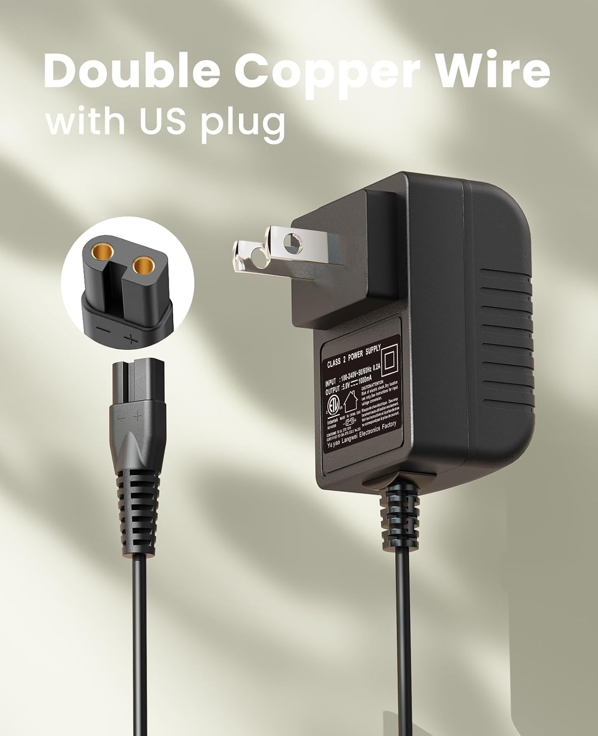oneisall-low-noise-dog-clippers-replacement-charger-charging-cord-for-26225202-003de-p2-x3-x2-c61-n6-a11-k52nts-x2n5
