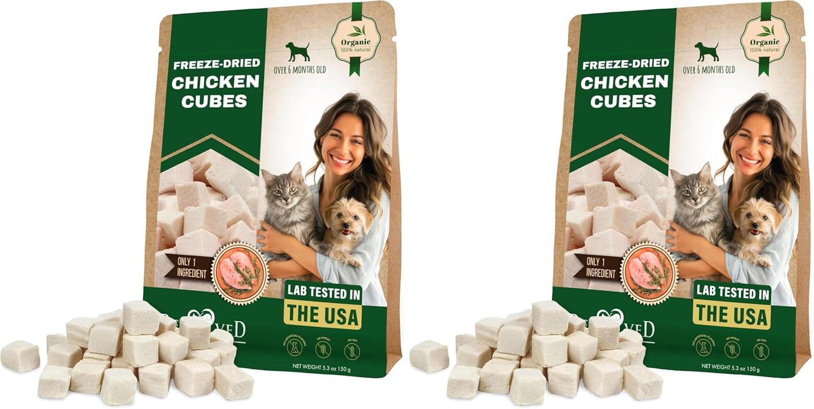 beloved-pets-dog-cat-treats-freeze-dried-chicken-cubes-5-3-oz-all-natural-meat-raw-pet-food-human-grade-high-protein-snacks-grain-free-jerky-chews-for-cats-and-small-dogs