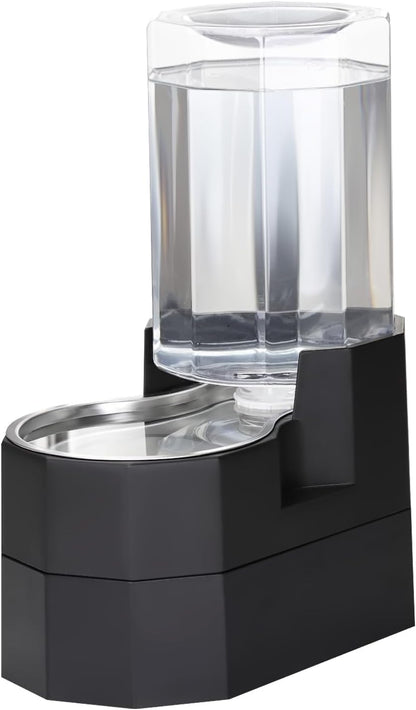 Sfozstra 5L Cat Gravity Water Bowl Dispenser: Stainless Steel Bowl | No Power Needed / No Filter Required / Spill Proof Design / Easy Cleaning / Cats & Small Dogs / Home Crate Area & Travel14