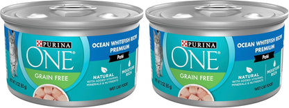 Purina ONE High Protein, Grain Free Pate Wet Cat Food Variety Pack, Grain Free Formula - (Pack of 24) 3 Oz. Cans11